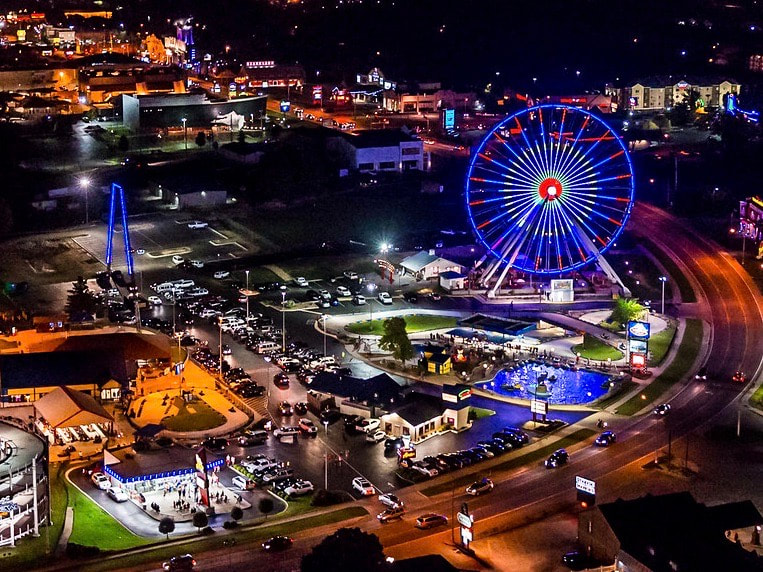 Branson Christmas Lights Helicopter Tours Aerial View