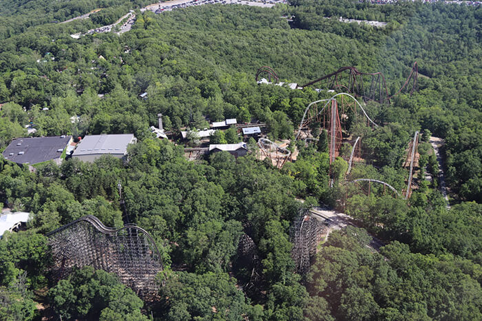 Silver Dollar City aerial view